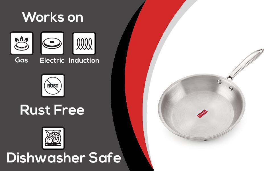 Triply FryPan with Lid