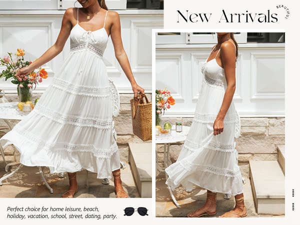 ワンピース Lace Quilted Bow Flower Brooch Sundress ワンピース Lace Quilted Bow Flower Brooch Sundress Lace