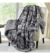 Bedsure GentleSoft Sherpa Fluffy Throw Blanket - Fleece Warm and Cozy Throw for Women Gift, Plush...