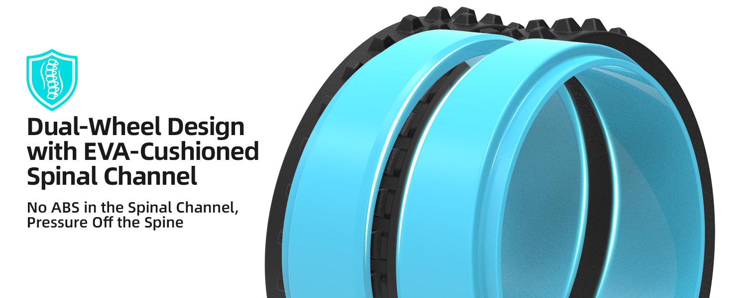 Spine Groove Back Roller Therapy Wheel for Muscle Relief