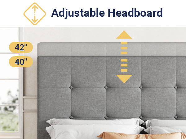 クレジェンテ♡Lucirveil ②箱4個 Amazon.com: Allewie Upholstered King Size Platform Bed Frame