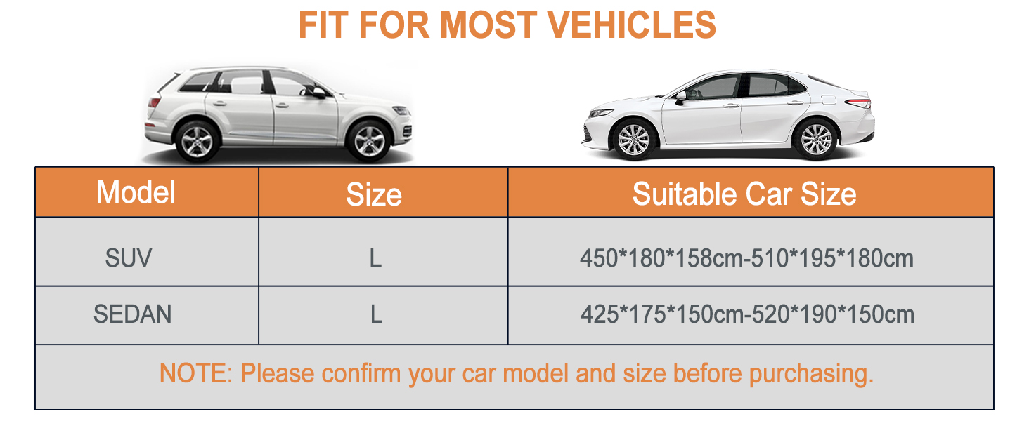 Half car cover suv sedan