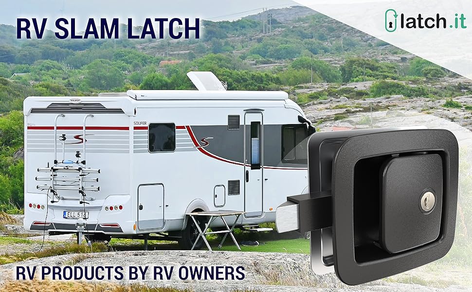 LATCH.IT Rv Compartment Door Latch Slam Latch Rv Luggage