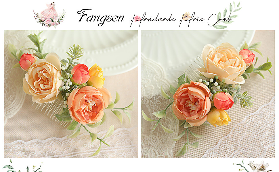 women floral hair piece handmade soft headband flower girl