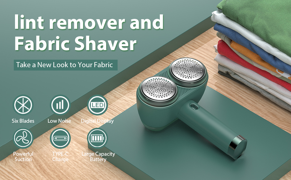 Debobbler for Clothes,Lint Shaver 2 in 1 Rechargeable Bobble Remover