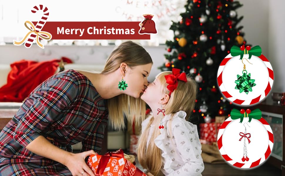 christmas earrings