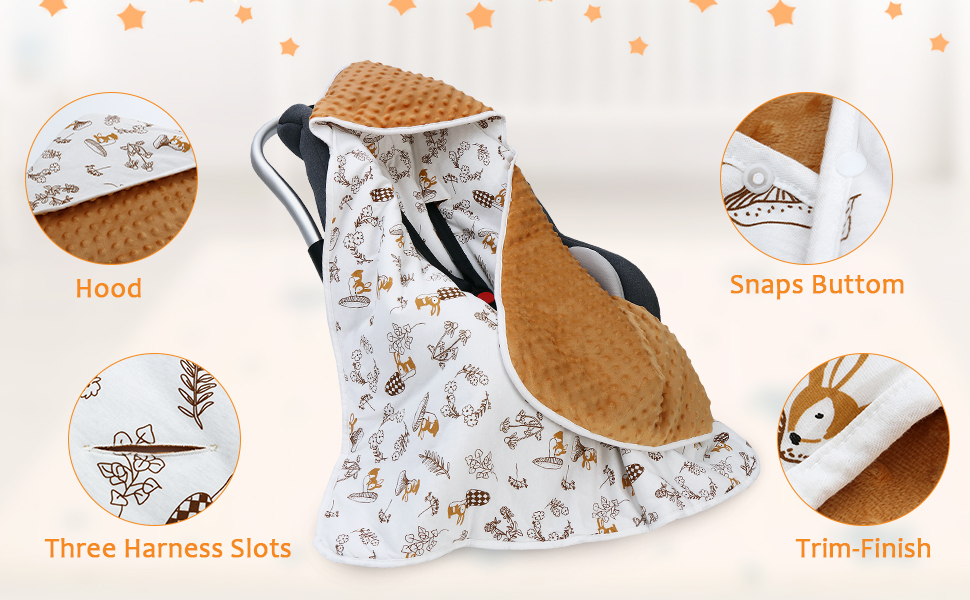 Miracle Baby Swaddling Blanket for Baby Seat,100 Cotton 35