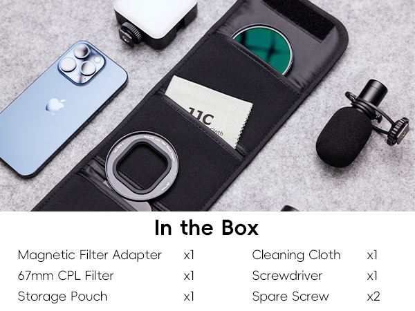 Amazon.com: JJC 67mm CPL Filter for iPhone, Magnetic