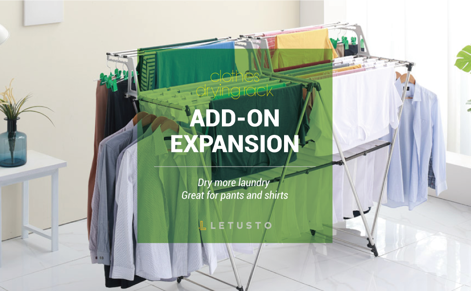 Letusto WRack Laundry Clothes Drying Rack Indoor
