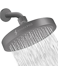 プロテクト fasion shower Veken 11.8'' Rain Brushed Nickel Shower Head with Handheld