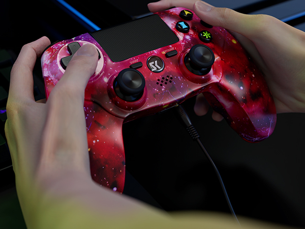 Amazon.com: Controller for PS4, Wireless Controller Red for