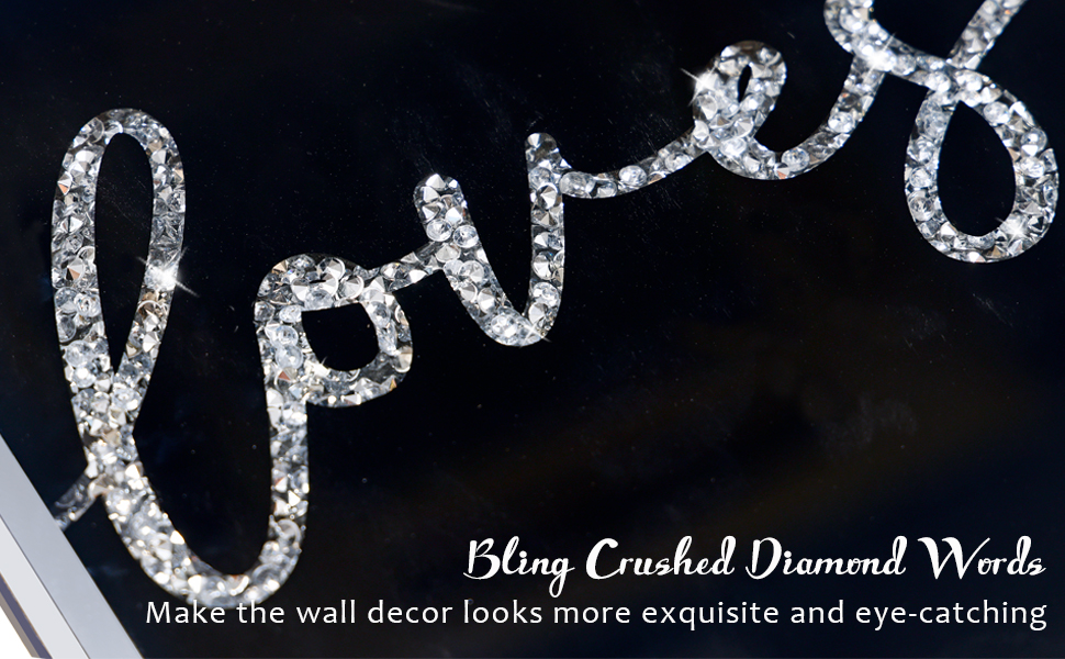 crushed diamond home decor