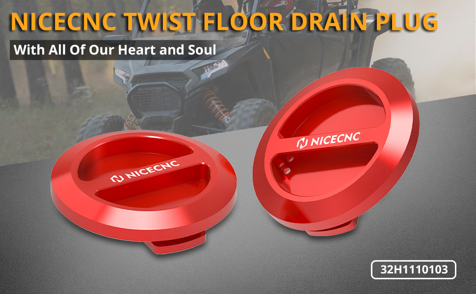 NICECNC 2Pack Floor Drain Plug Aluminum Compatible with