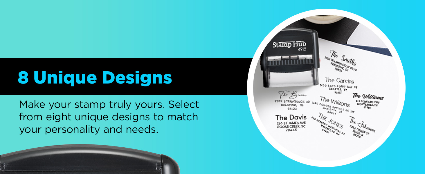 Stamp Hub Personalized Return Address Stamp Custom Stamp