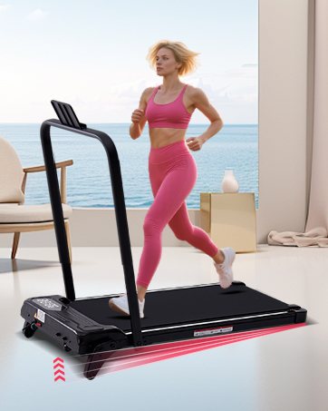 Electric Walking Treadmill with Handle Bar