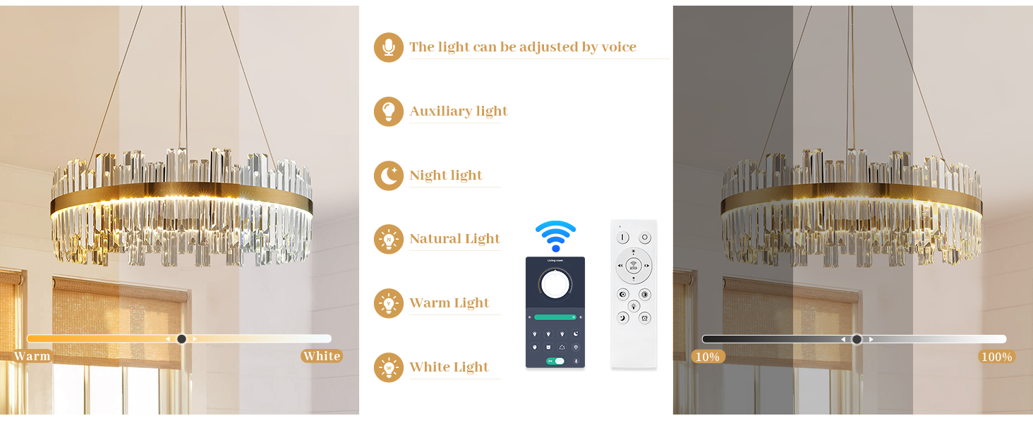  LED Crystal Chandeliers