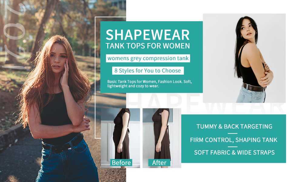 seamless grey compression tank
