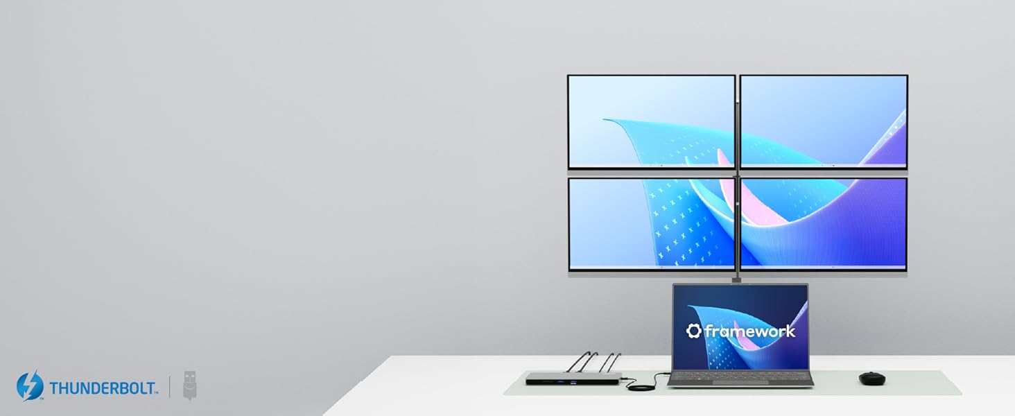 Plugable Thunderbolt 4 Dock for Quad Monitors 100W