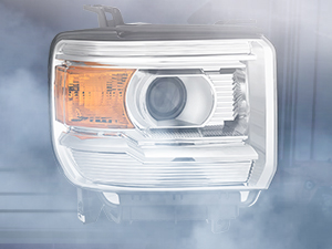 2014-2018 GMC Sierra 1500 2500HD 3500HD Base Headlight Assembly Chrome Housing Amber Reflector Clear Lens
