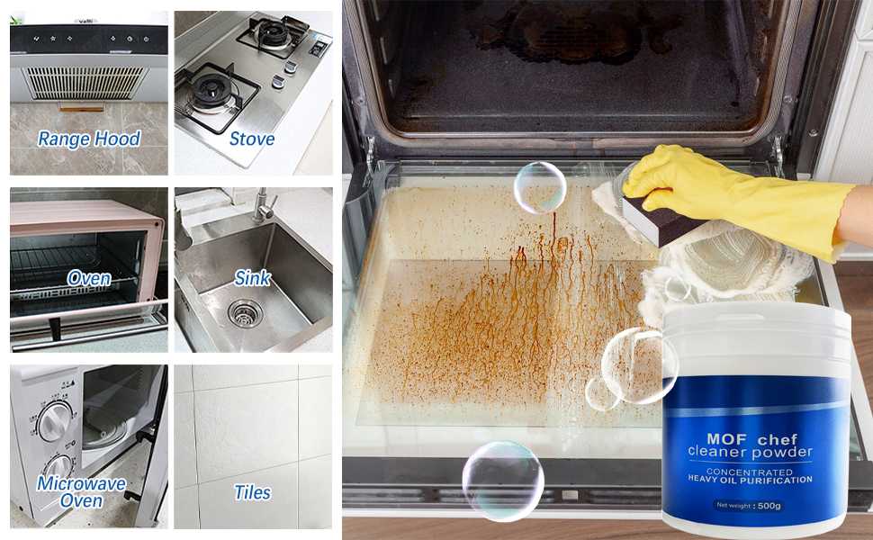 m.o.f chef kitchen cleaner powder