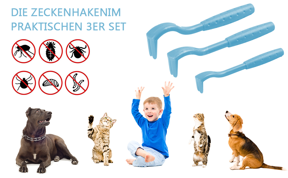Zeckenhaken Set