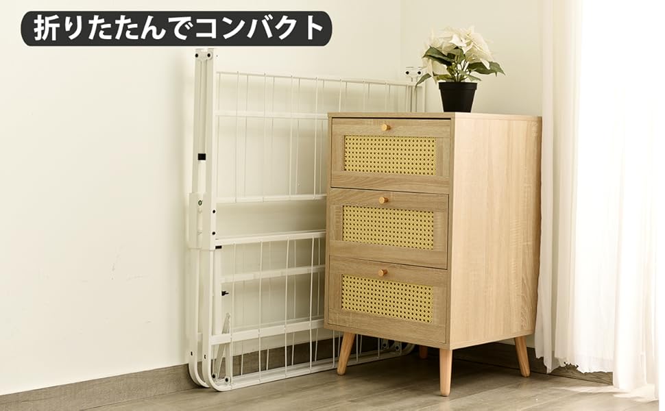 Amazon｜パイプベッド 折りたたみベッド シングルベッド 組立