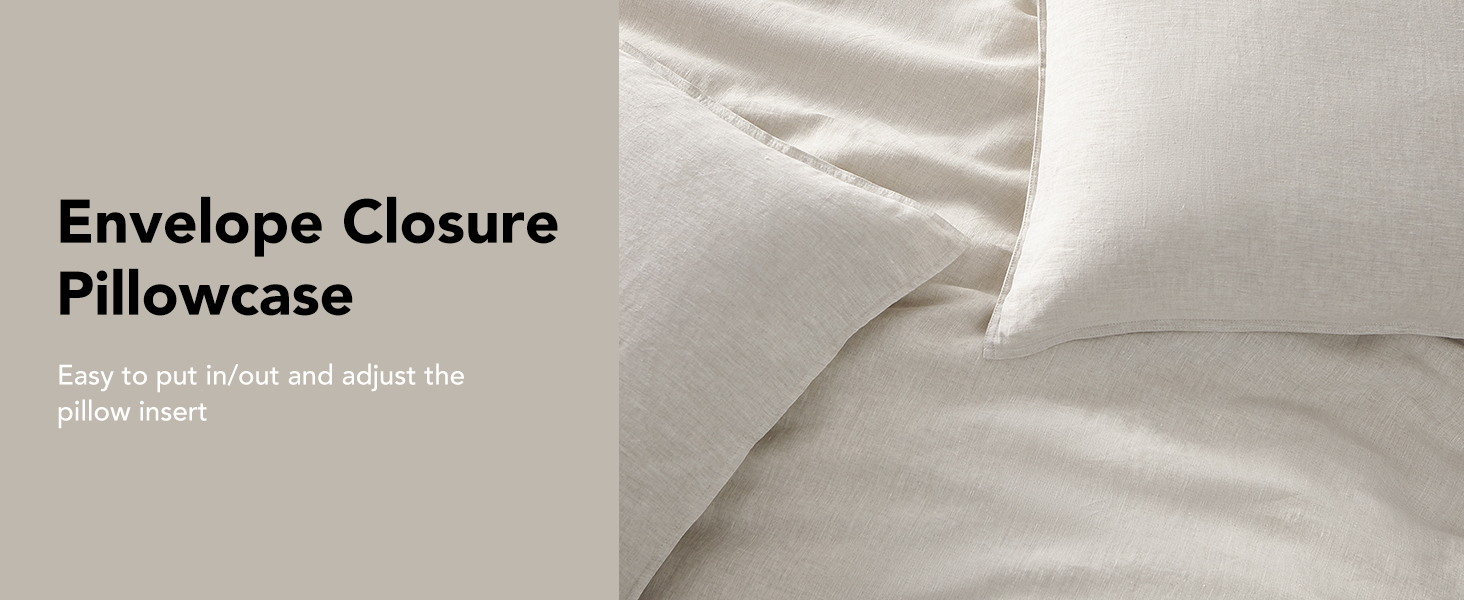 envelope closure pillowcase