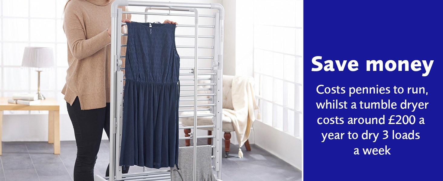 Easylife Heated Airer with timer XL size Strong & Sturdy Clothes