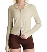 AVGO Women's UPF 50+ Sun Protection Athletic Jacket Zip Up Hoodie Lightweight Long Sleeve Sun Shi...