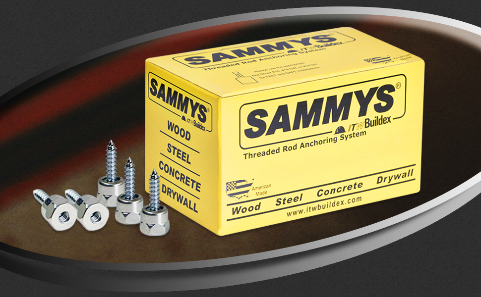Sammys 801095725 Vertical Rod Anchor Super Screw with 3/8