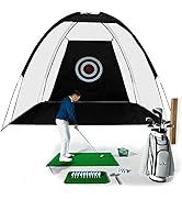 Golf Net Golf Hitting Net 10x7ft Driving Range Practice Net, Fordable, Easy to Set Up, Golf Train...