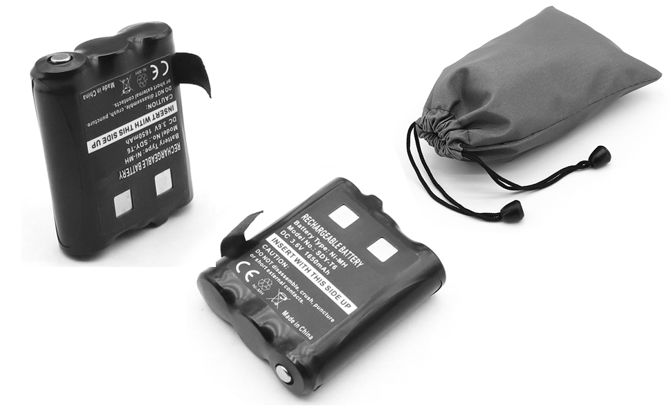 SHAWOROCE 2X 1650mAh 3,6V AKKU Batterien PMNN4477AR 1532 für Motorola