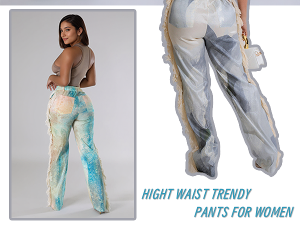 Angsuttc Summer Pants for Women 2025 Trendy Elastic Waist