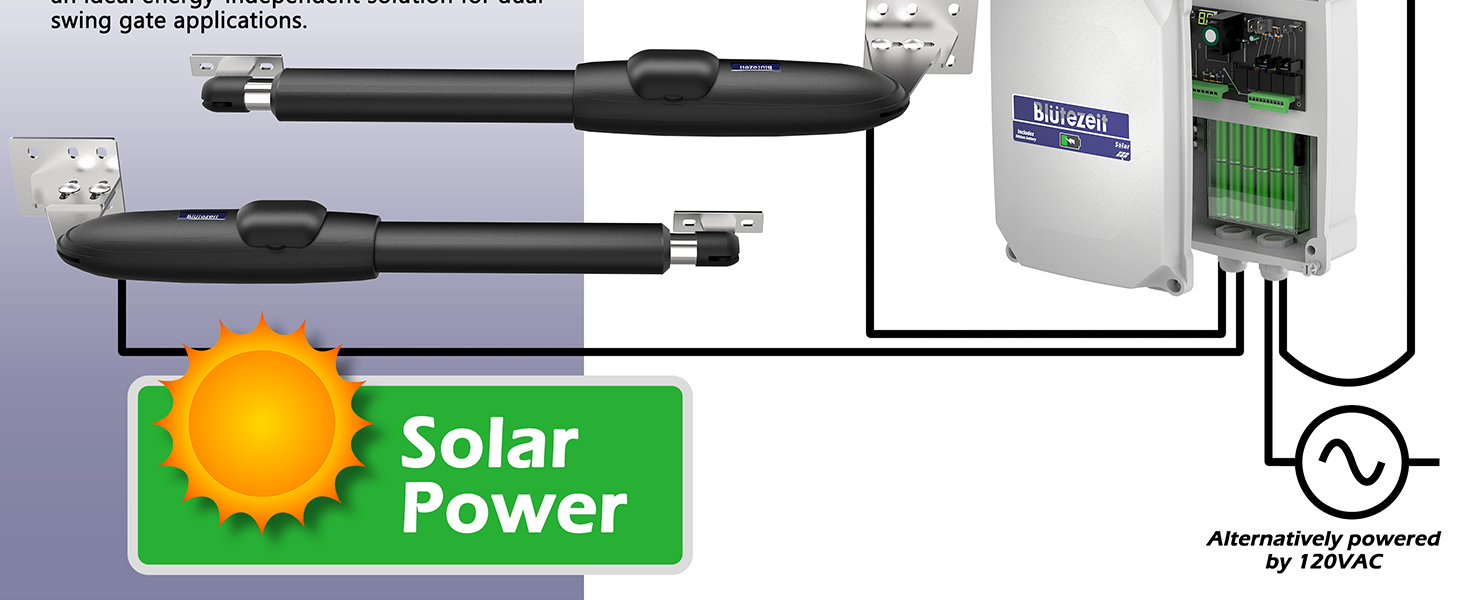 Integrated Control Box with Solar Power and Built-in Lithium Battery for Easy Installation