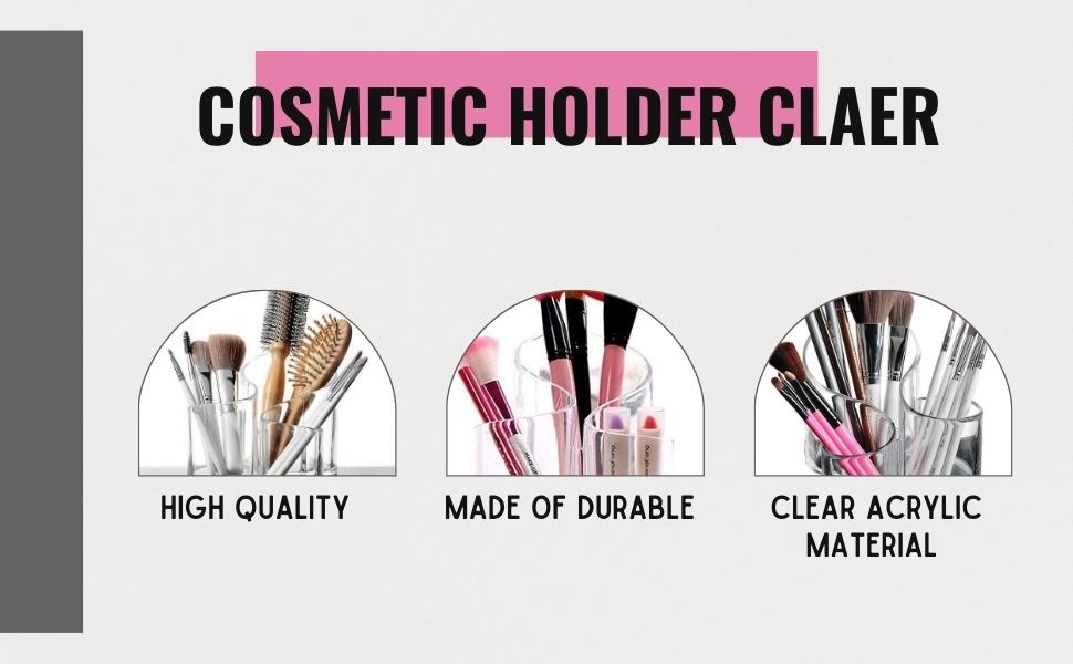 eyebrow pencil holder multi-purpose makeup holder clear makeup brush organizer desk organizer