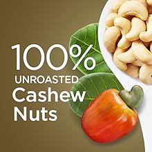 100% unroasted cashew nuts