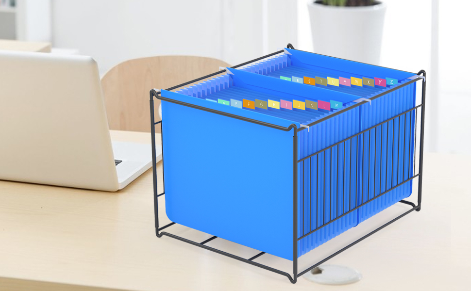 Letter/Legal Size Hanging File Folder Frame, Desk Hanging