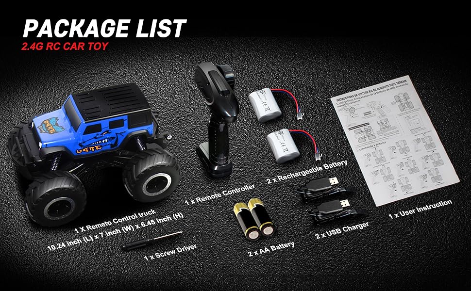 2.4G jeep RC CAR TOY rechargeable remote control car for girls 8-12 carro de control remoto 4x4