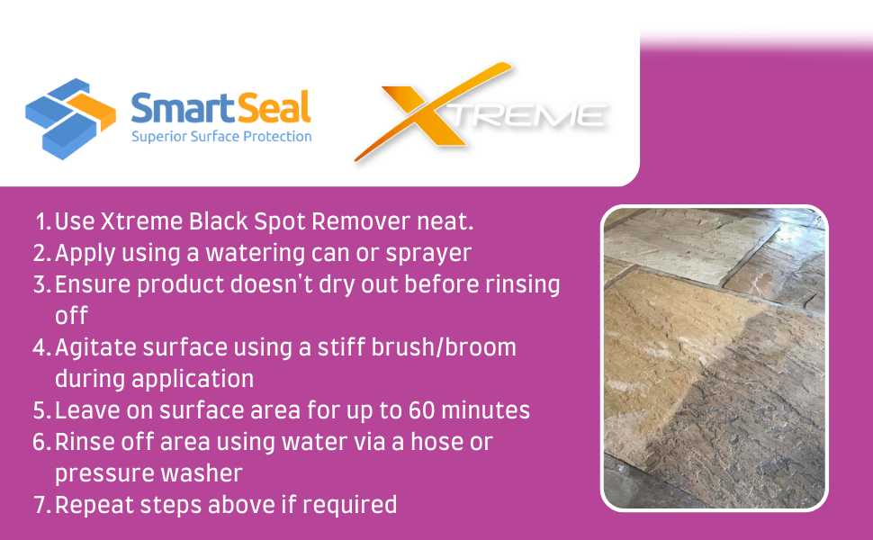 Smartseal Xtreme Black Spot Remover Patio Easy to Apply Premium Patio
