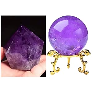 天然～愛の守護石～夢幻紫水晶アメジスト丸玉YTB83G1/164G04 天然～愛の守護石～夢幻紫水晶アメジスト丸玉YTB83G1/164G04