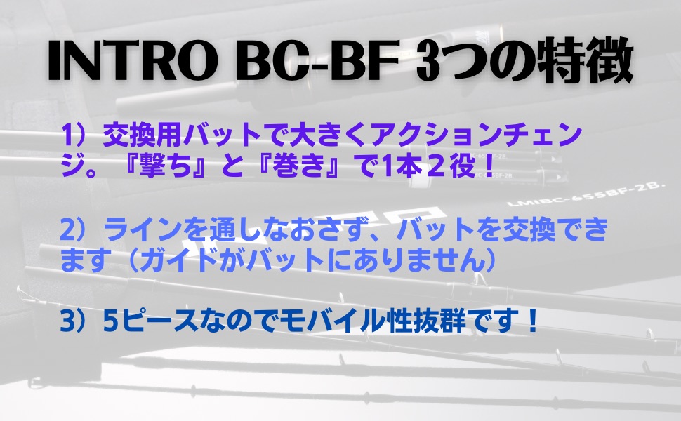 Amazon | INTRO LMIBC-655BF-2B(バットチェンジャブル) ブラックバス