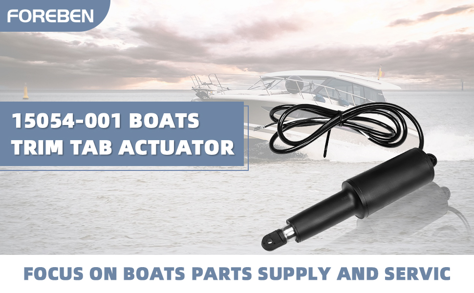 15054001, Boat Trim Tab Actuator Compatible with lenco