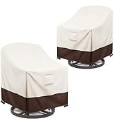 Sobana Patio Chair Covers Waterproof Swivel Outdoor Chair Cover, 33W x 35D x 36H Inches Patio Fur...