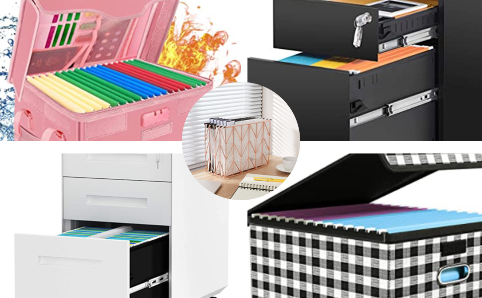 Fei Bi 6 Pack Hanging File Folders Filing