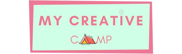 My Creative Camp Logo in Blue and Coral