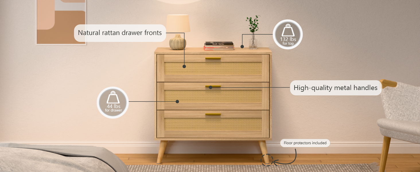 3 Drawer Dresser