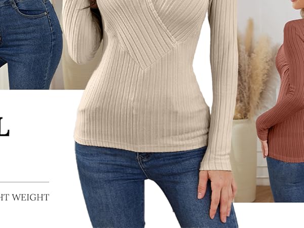 トップス ROUND NECK CARDIGAN /SLIM VNECK pullover 3/4 Sleeve Cardigan V Neck Button Down Sweaters Ribbed Knit