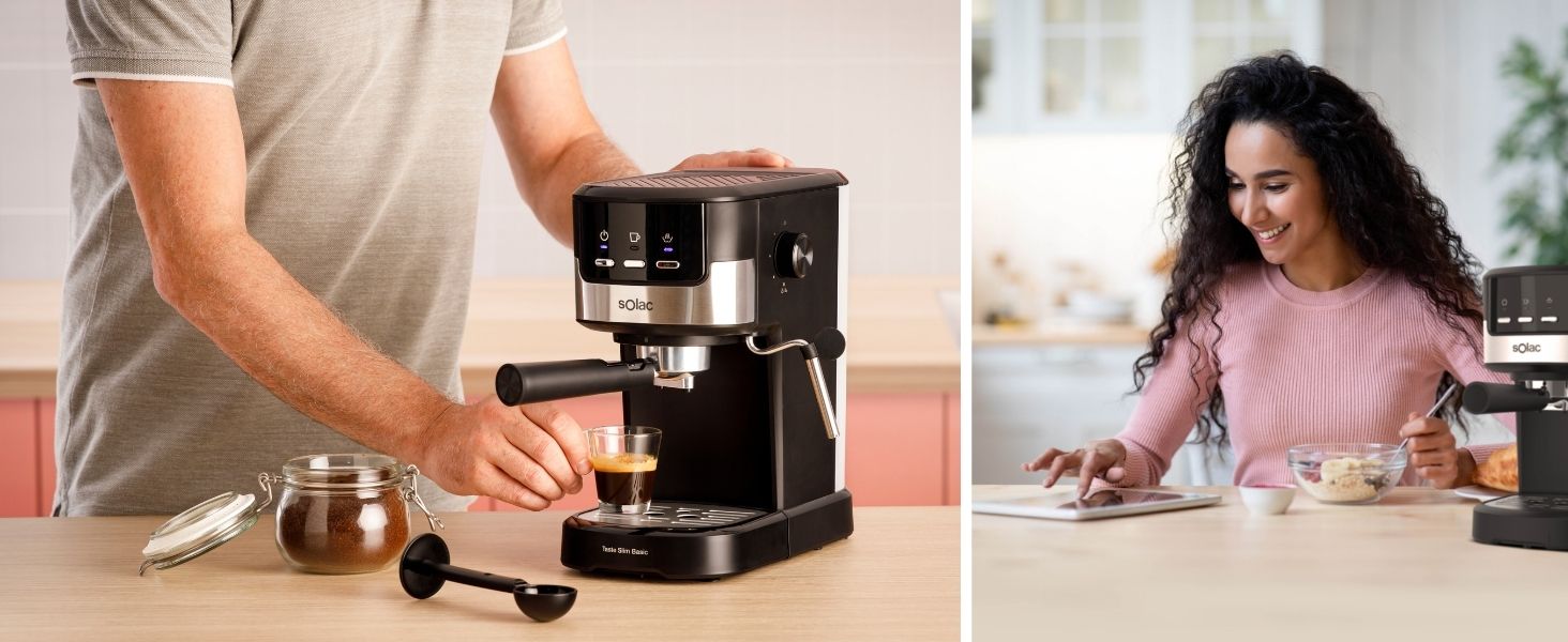 Cafetera Espresso, Solac, Taste Slim Basic