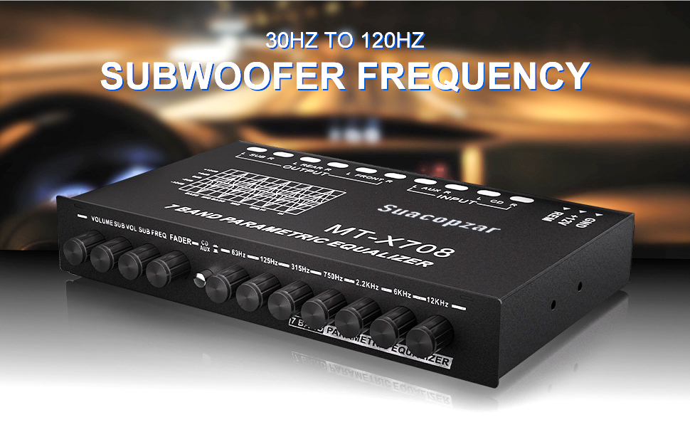 Amazon.com: Suacopzar 7 Band Car Audio Equalizer, 7 Bands EQ
