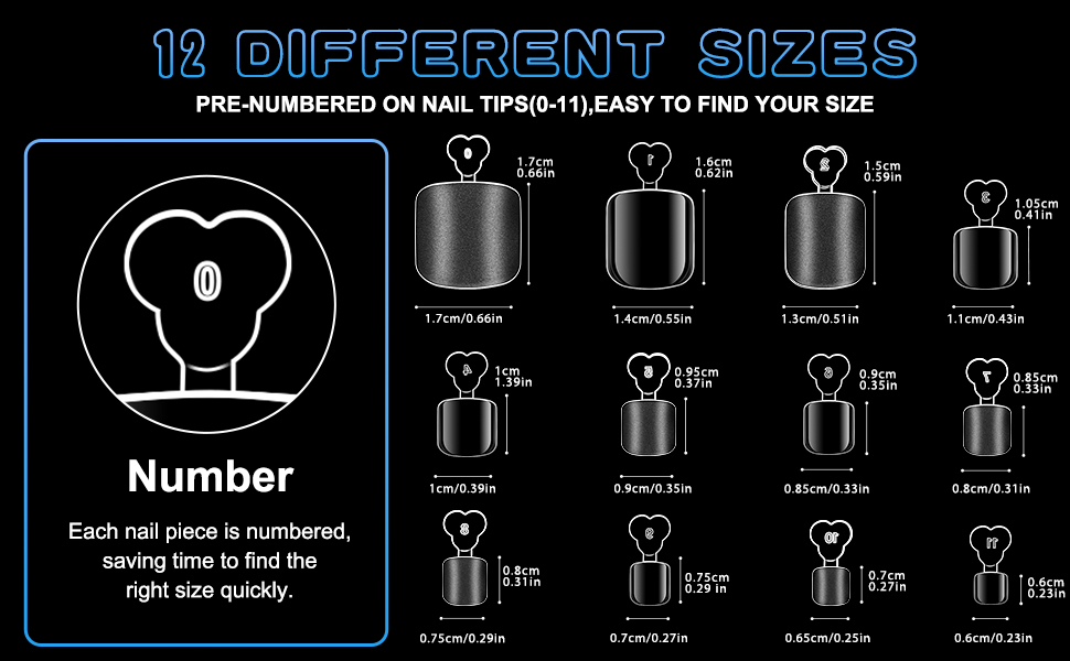 AORAEM Toe Nail Tips
